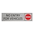 CombiCraft Zilver aluminium deurbordje No entry for vehicles