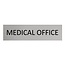 CombiCraft Aluminium deurbordje Medical office 165 x 45 mm - per 1 stuk