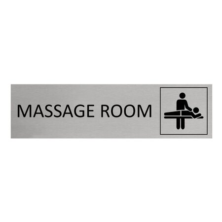 CombiCraft Aluminium deurbordje Massage room 165 x 45 mm - per 1 stuk