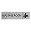 Aluminium deurbordje Massage room 165 x 45 mm - per 1 stuk