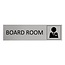 Aluminium deurbordje Board room 165 x 45 mm - per 1 stuk