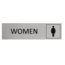 Aluminium deurbordje Vrouwen icoon 165 x 45 mm - per 1 stuk