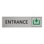 Aluminium deurbordje Entrance 165 x 45 mm - per 1 stuk