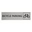 CombiCraft Aluminium deurbordje Bicycle parking 165 x 45 mm - per 1 stuk