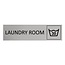 Aluminium deurbordje Laundry room 165 x 45 mm - per 1 stuk