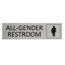 CombiCraft Aluminium deurbordje All-gender restroom 165 x 45 mm - per 1 stuk