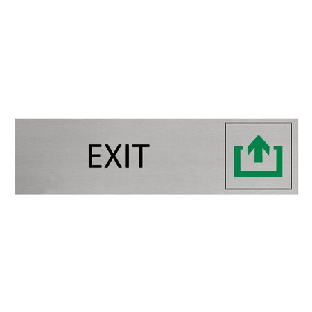 CombiCraft Aluminium deurbordje Exit 165 x 45 mm - per 1 stuk