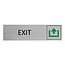 CombiCraft Aluminium deurbordje Exit 165 x 45 mm - per 1 stuk