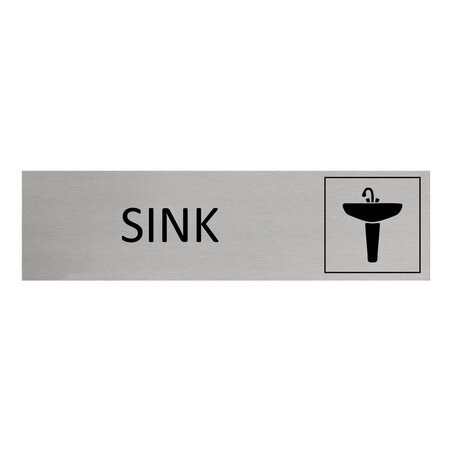 Aluminium deurbordje Sink 165 x 45 mm - per 1 stuk