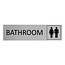 CombiCraft Aluminium deurbordje Bathroom 165 x 45 mm - per 1 stuk