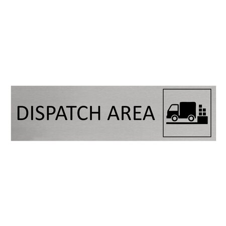CombiCraft Aluminium deurbordje Dispatch area 165 x 45 mm - per 1 stuk