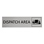 CombiCraft Aluminium deurbordje Dispatch area 165 x 45 mm - per 1 stuk