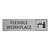 CombiCraft Zilver aluminium deurbordje Flexible workspace