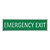CombiCraft Zilver aluminium deurbordje Emergency exit