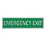 Aluminium deurbordje Emergency exit 165 x 45 mm - per 1 stuk