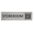 CombiCraft Zilver aluminium deurbordje Storeroom