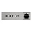 Aluminium deurbordje Kitchen 165 x 45 mm - per 1 stuk