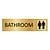 CombiCraft Goud aluminium deurbordje Bathroom