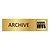 Goud aluminium deurbordje Archive
