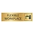 Goud aluminium deurbordje Flexible workspace