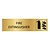 Goud aluminium deurbordje Fire extinguisher