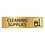 Goud aluminium deurbordje Cleaning supplies