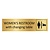 Goud aluminium deurbordje Women's restroom with changing table