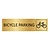 CombiCraft Goud aluminium deurbordje Bicycle parking