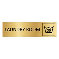 Goud aluminium deurbordje Laundry room