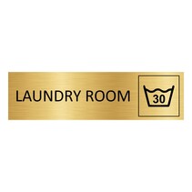 Goud aluminium deurbordje Laundry room