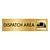 Goud aluminium deurbordje Dispatch area