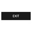 Zwart aluminium deurbordje Exit 165 x 45 mm - per 1 stuk