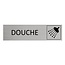 CombiCraft Aluminium deurbordje Douche 165 x 45 mm - per 1 stuk