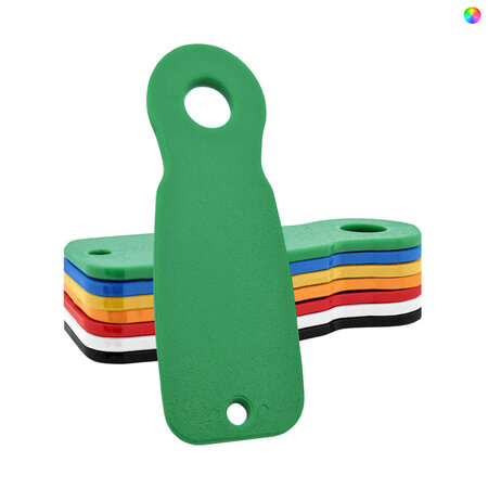 CombiCraft Blanco kunststof Caddy-Key winkelwagenmunten € 1 formaat kleurenmix - per 7 stuks