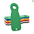 CombiCraft Blanco Caddy-Key winkelwagenmunt kleurenmix - 7 stuks