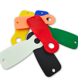 CombiCraft Blanco kunststof Caddy-Key winkelwagenmunten € 1 formaat kleurenmix - per 7 stuks