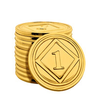 Consumptiemunten 1 goud - 100 stuks