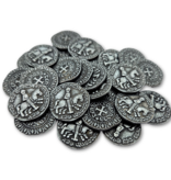 CombiCraft Replica middeleeuwse munt zilverkleurig ca. Ø24mm - per 100 stuks