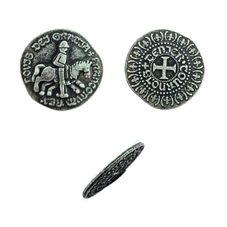 CombiCraft Replica middeleeuwse munt zilverkleurig ca. Ø24mm - per 100 stuks