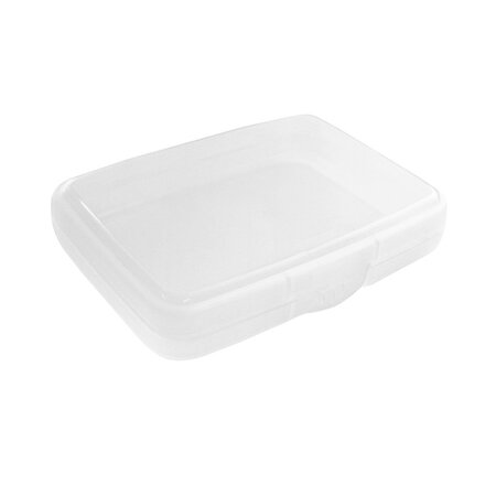Opbergdoosje voor naambadge 97x72mm transparant - per stuk
