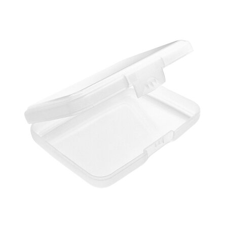Opbergdoosje voor naambadge 97x72mm transparant - per stuk