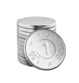 CombiCraft Staal vernikkelde winkelwagenmunten € 1,00 formaat  - per 100 stuks