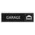 CombiCraft Zwart aluminium deurbordje Garage