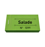 Consumptiebon salade in groen 50x30mm - per 50 bonnen