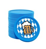 Oktoberfest munten met Beierse ruit Ø29mm - 100 stuks