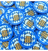 Oktoberfest munten met Beierse ruit Ø29mm - 100 stuks