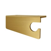 Blanco sleutelhaakje met ophanggat messing