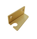 Blanco sleutelhaakje met ophanggat van messing - per 1 stuk