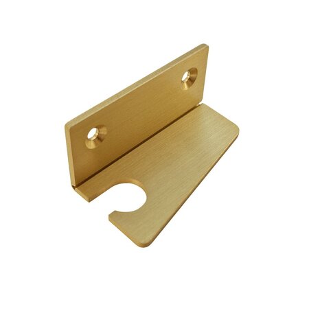 Blanco sleutelhaakje met ophanggat van messing - per 1 stuk