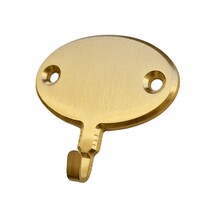 Blanco sleutelhaakje ovaal messing